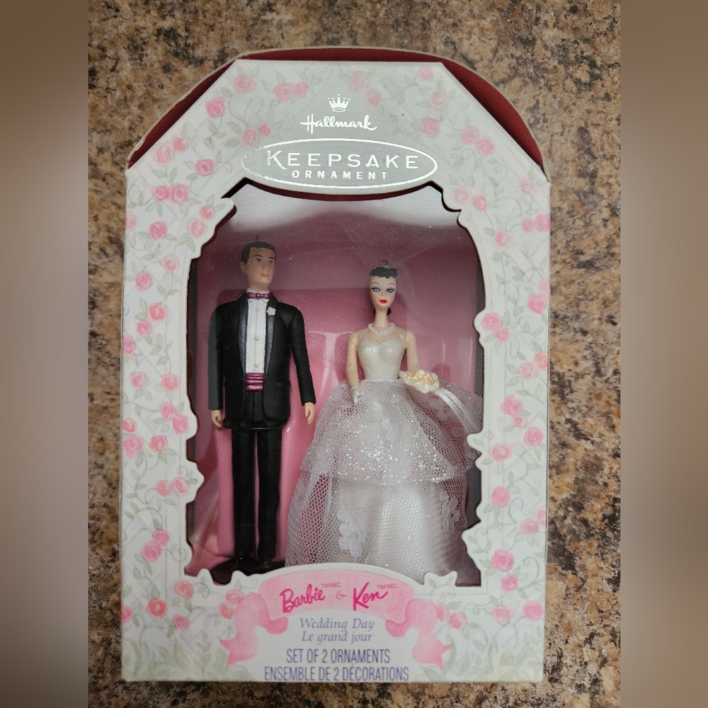 Vintage Barbie Keepsake Ornaments - Bride & Groom
